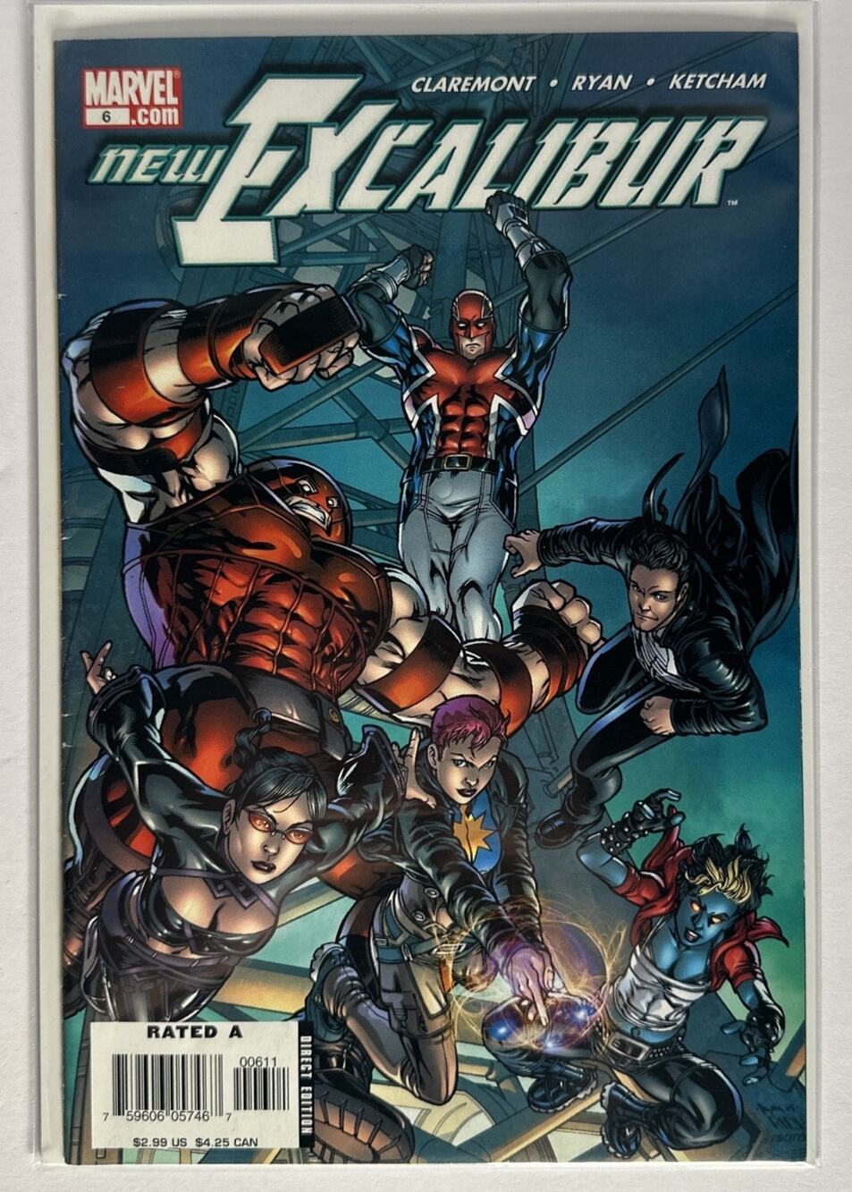 NEW EXCALIBUR Comic Book Series #6 (Marvel 2006) Very Good Condition